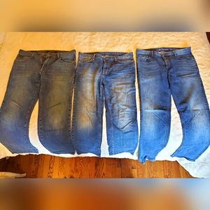 Bundle of (3) Calvin Klein Men's Jeans, 34 waist